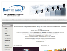 Tablet Screenshot of eazy2earn.com